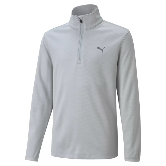 PUMA Youth Boys ¼ Zip Outerwear Pullover Golf Apparel - Picture 1 of 6